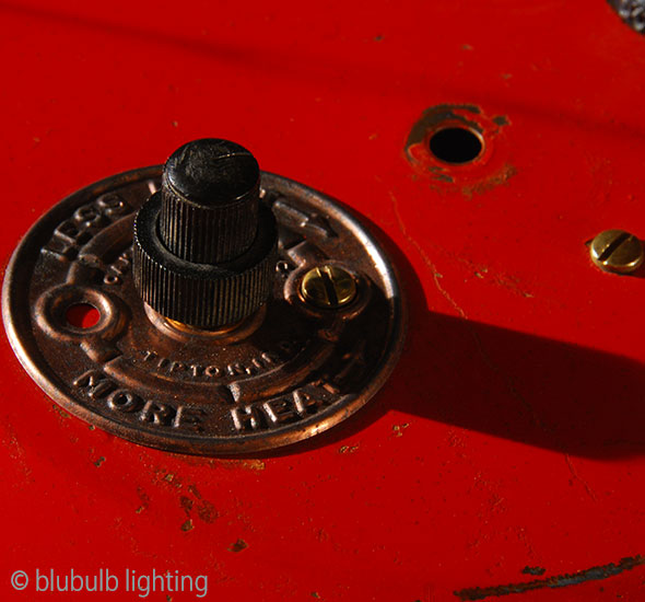 Red Brooder Lamp - Vintage Industrial Light