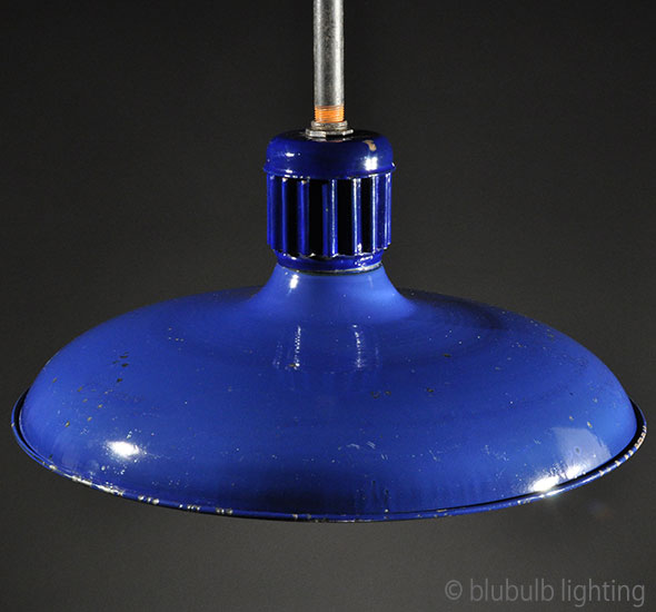 Cobalt Abolite - Vintage Industrial Light